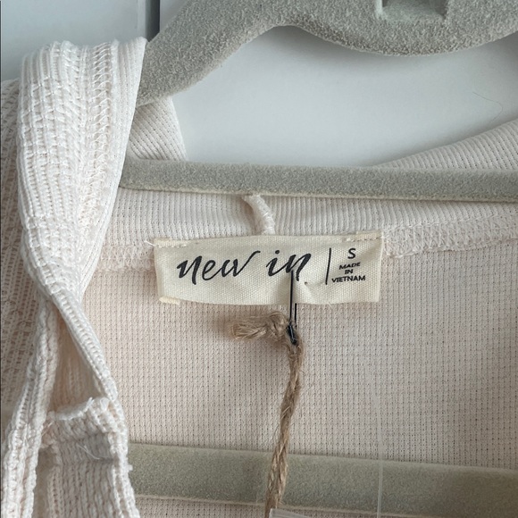 Cream Hooded Pullover with Front Pockets - Picture 2 of 5